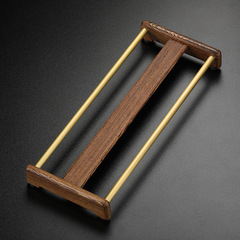 黑檀實木茶杯架子銅木茶具收納架茶道茶盤瀝水晾杯架功夫茶道配件