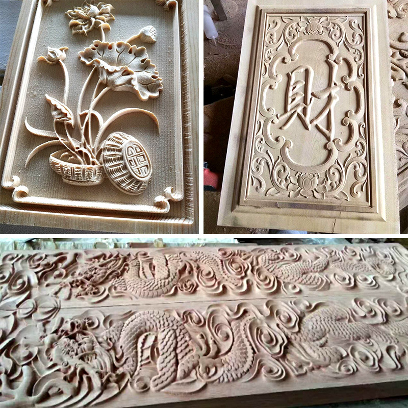 数控木工开料机 浮雕雕花镂空切割设备 济南卖木工雕刻机厂家 石材实木门家具加工设备