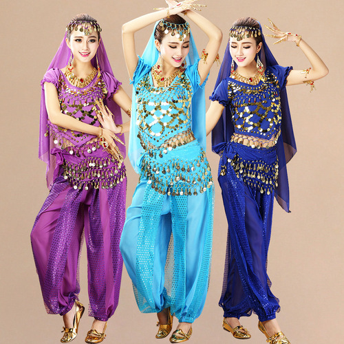 Belly dance suit clothing highlight pants performance clothing new adult Indian dance performance clothing dance practice clothing