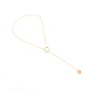 Accessory for leisure, universal copper necklace, European style, simple and elegant design