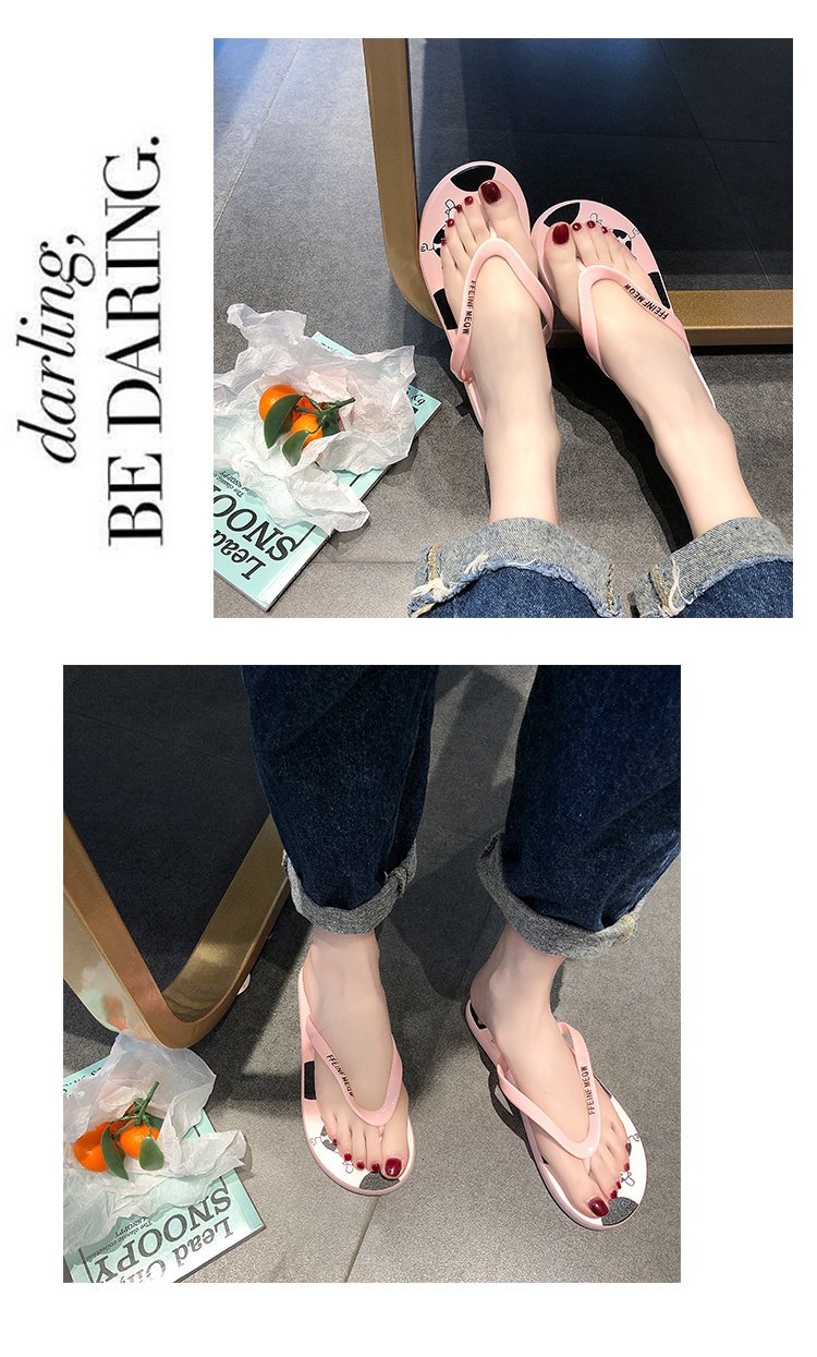 人字拖女女士夏外穿时尚2019新款可爱韩版防滑学生夏季沙滩凉
