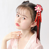 Children's hair accessory, hairgrip with tassels, Chinese style