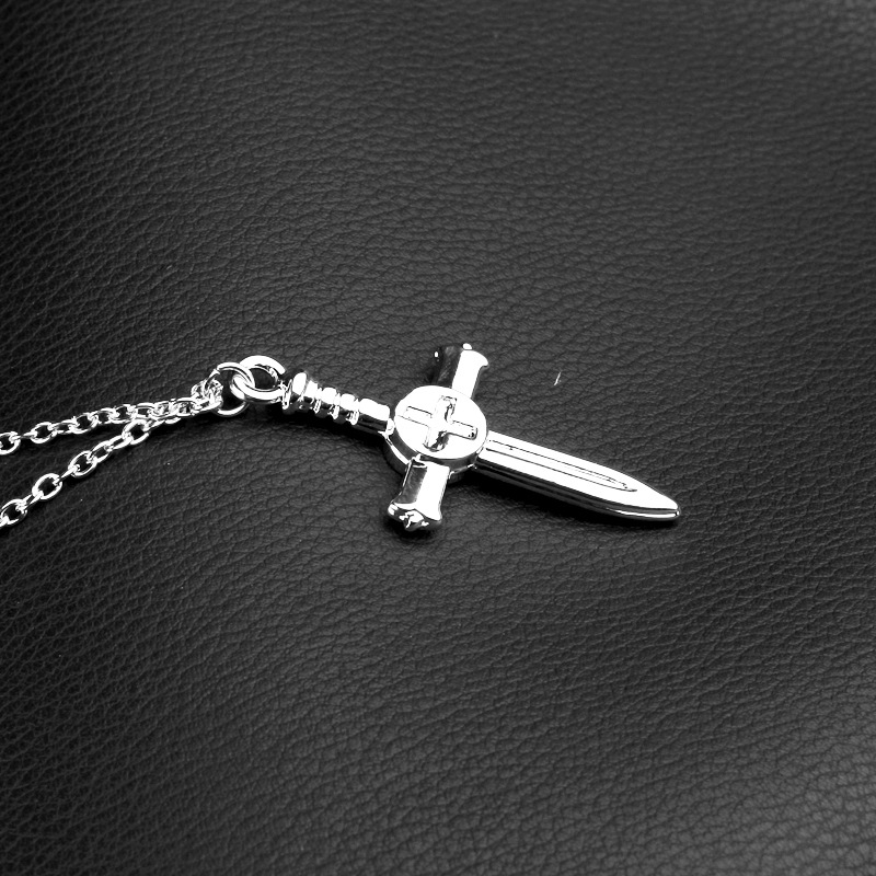 New Fashion Cross Sword Pendant Necklace Wholesale