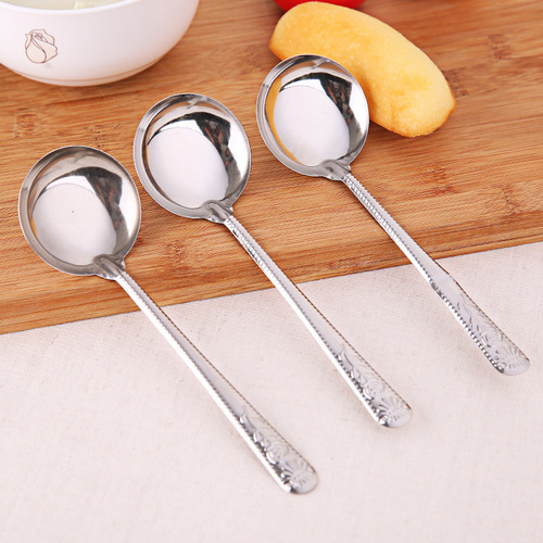 Round spoon, very useful watermelon spoon, hot pot spoon, soup spoon, seasoning spoon