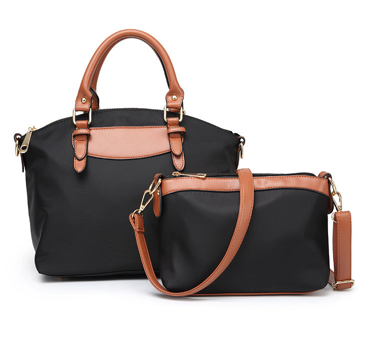 502g Weight Polyester Lining Material Zipper Closure Type Single Shoulder Strap Strap Type Bag Sets Bags Type Solid Color Pattern Fashion Style Square Shape Khaki, Red, Blue, Black Color Large Size Large Fashion Bag Sets 27