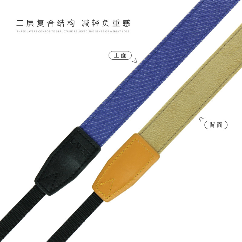 Correa DE LA CÁMARA SLR correa de hombro micro sola cuerda colgante simple retro artístico Polaroid colgante cuello adecuado para Sony