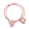 Elastic hair rope, hair accessory from pearl, wholesale, Korean style, simple and elegant design