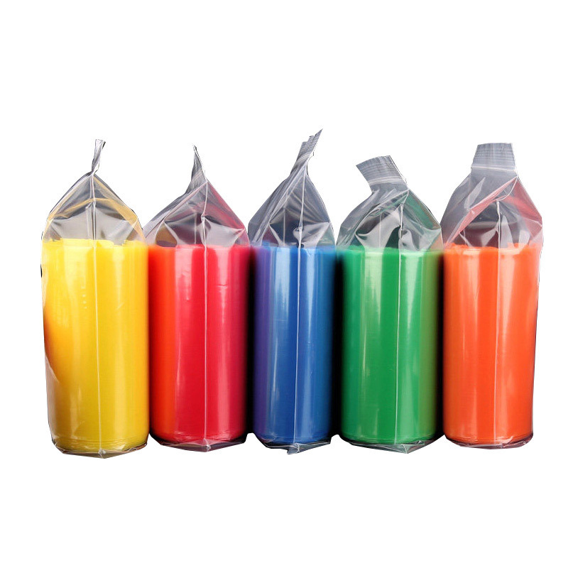 Engrosada Rojo Negro amarillo azul verde naranja color tamaño pequeño ziplock bolsa de bolsillo sellado joyería mini bolsa de cadena de embalaje de hardware