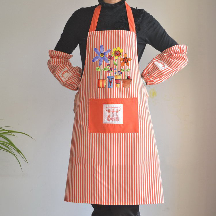 Inicio Cocina Estilo coreano de moda anti-fouling y a prueba de aceite delantal de trabajo de las mujeres de los hombres adultos lindo mono cintura