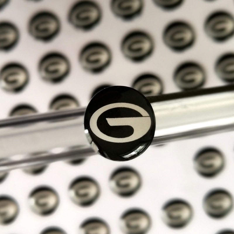 Customized Matte silver Label logo Product sticker pvc Crystal Glue An electric appliance Disu Trademark printing