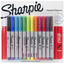 Sharpie 37175PP Permanent Marker����ϸо��ɫ�Ǻű� 12ɫ0.5