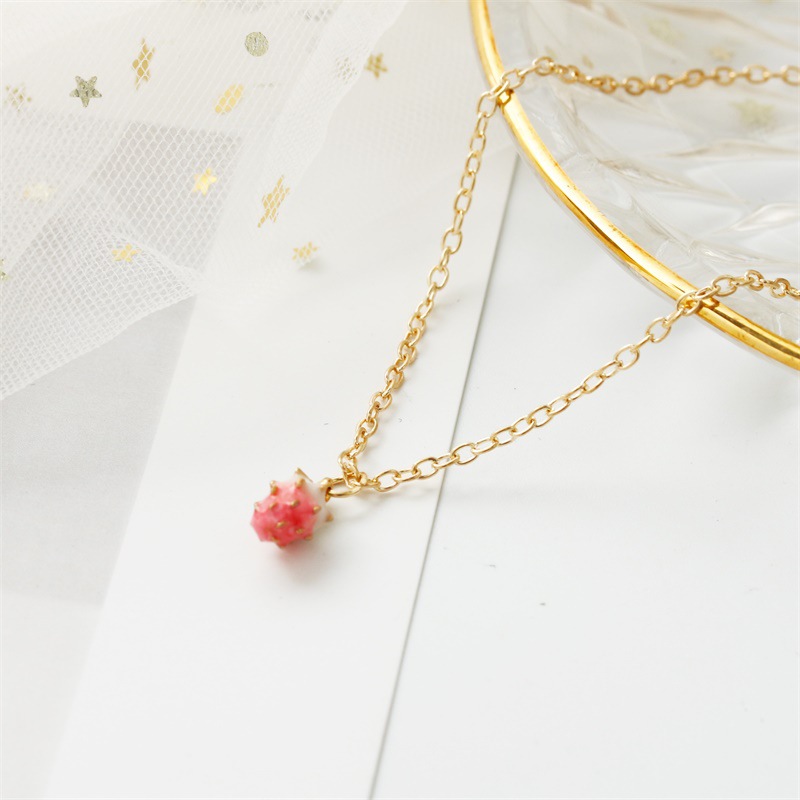 Fruit Alloy Plating Women's Necklace display picture 4