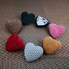 Corduroy bag, velvet brooch, children's clothing heart-shaped, decorations