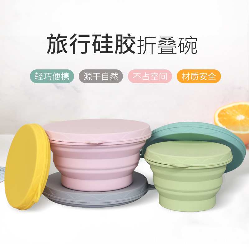 Travel handheld folding food silicone for traveling