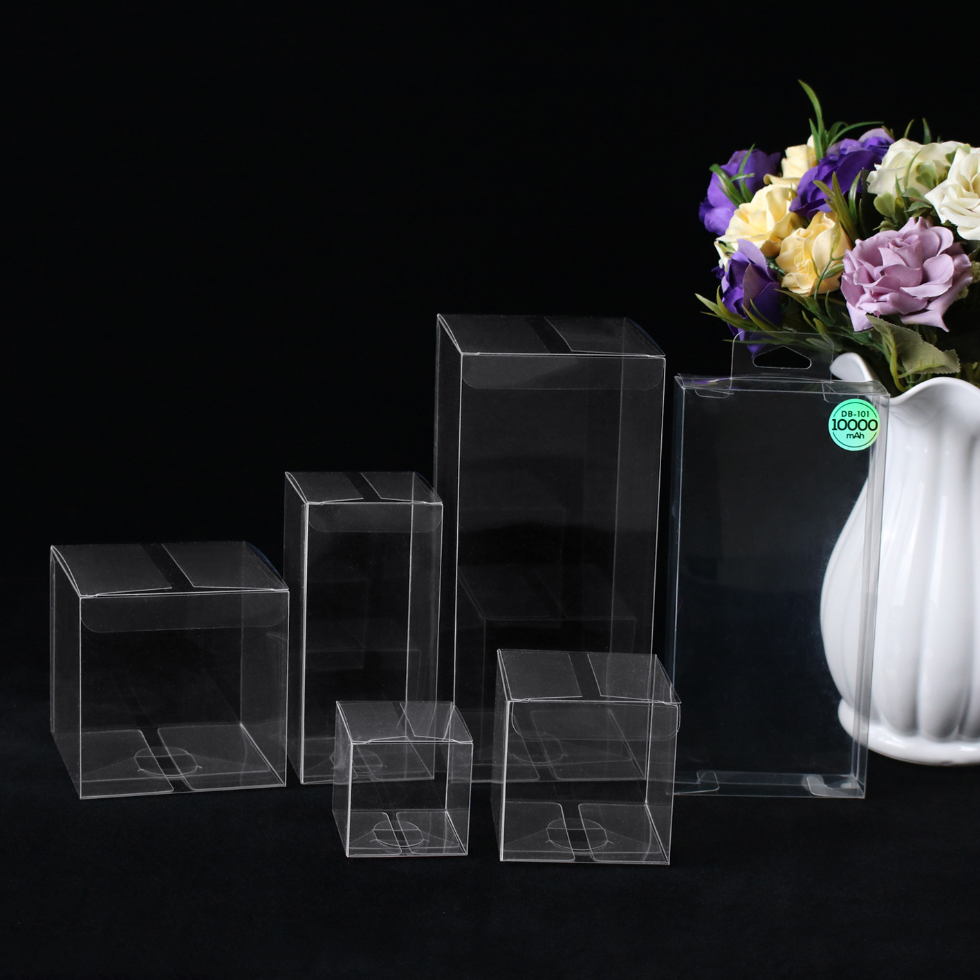 义乌厂家批发透明pvc包装盒食品pet折盒 PP磨砂胶盒现货可定 做