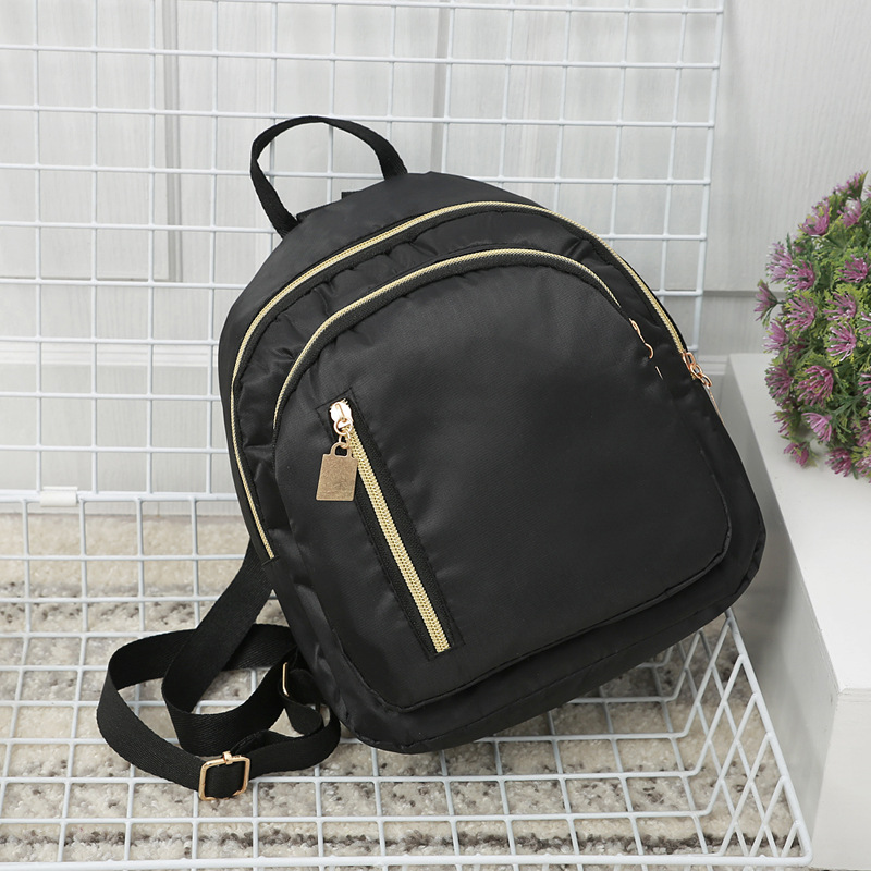 Solid Color Nylon Cloth Small Backpack display picture 12