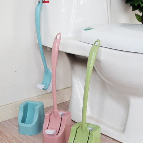 Long handle cleaning brush bathroom toilet brush set soft bristle toilet brush with base toilet brush manufacturer wholesale