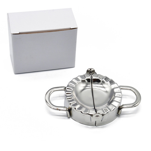 Wholesale 304 stainless steel dumpling wrapper maker manual pinch dumpling mold cutting dumpling skin model dumpling making mold
