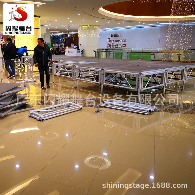 厂家批发租赁铝合金拼装活动舞台移动舞台升降舞台快装舞台