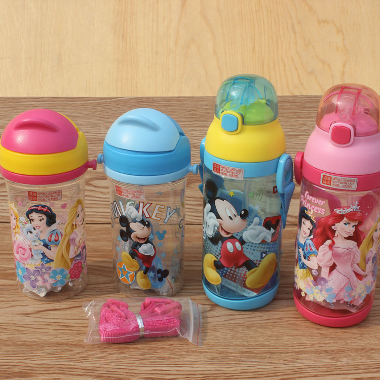2018新品 联众儿童水壶 米奇公主水杯 便携小学生夏季直饮杯 正品|ms