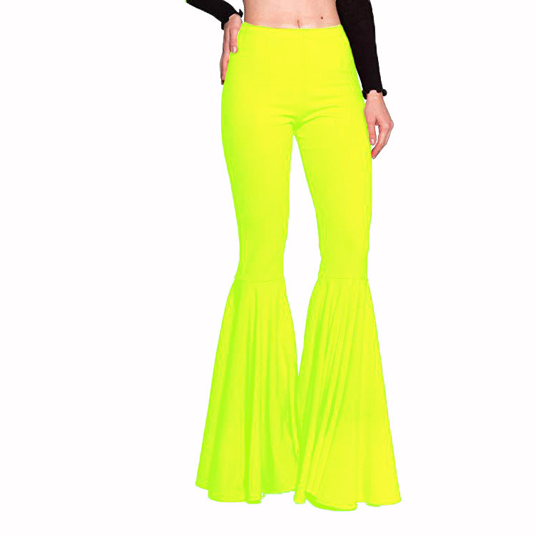 Vêtements pour femmes sirène grande taille taille haute slim élastique loisirs mode évasé YH8051_voghion.com