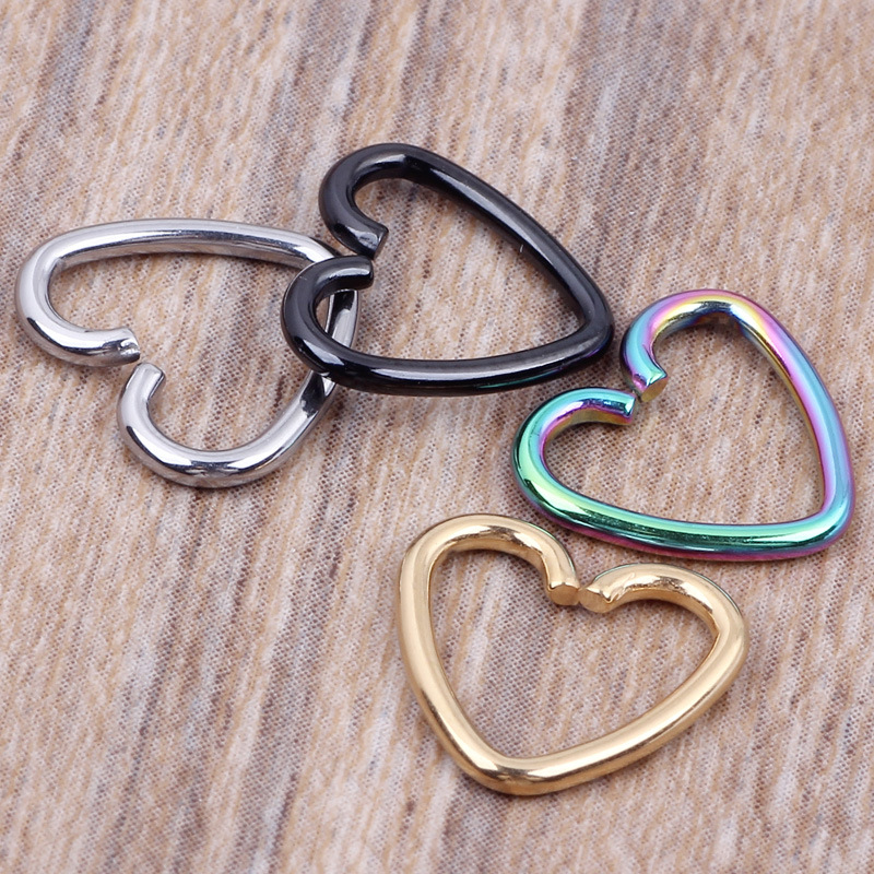 Fashion Heart Shape Stainless Steel Nose Ring 1 Piece