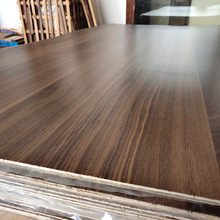 ☺现货直销黑胡桃实木贴皮免漆木饰面板科定护墙板柜体背景装饰板