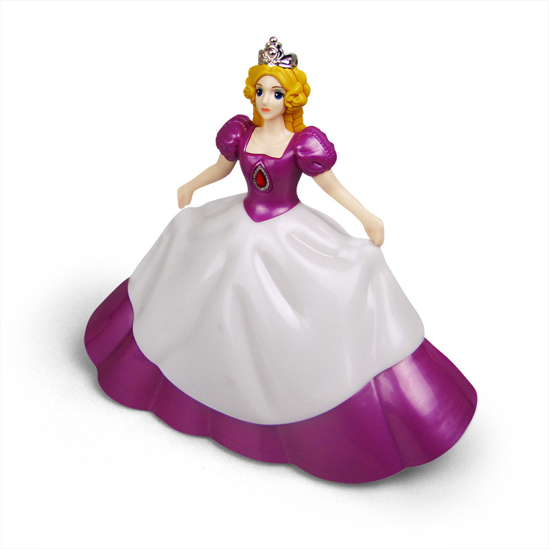 Los nuevos niños educativos princesa eléctrica juguete móvil elevación 360 grados de rotación que cambia color música ligera Venta caliente