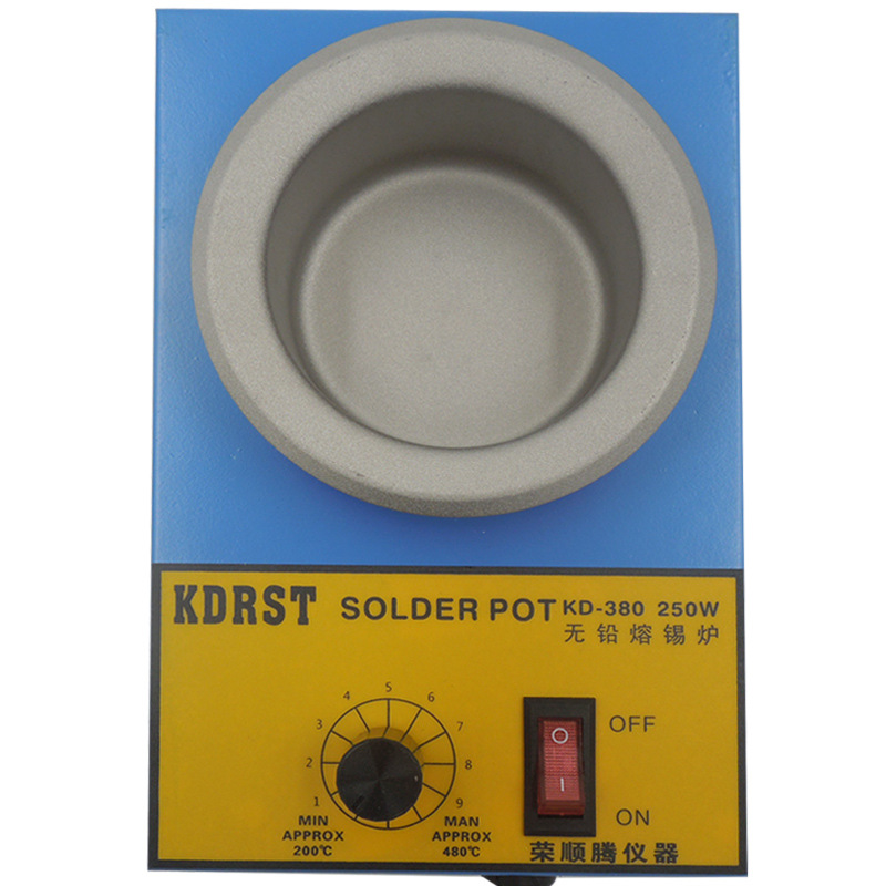 锡锅250w调温浸锡炉耐高温380可调节焊锡炉焊锡锅手调温度熔锡炉