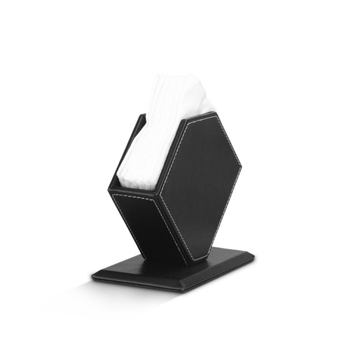 Creative Diamond-Shaped Leather Restaurant Square Napkin Box, Tablecloth Storage Box with Hotel/Restaurant LOGO