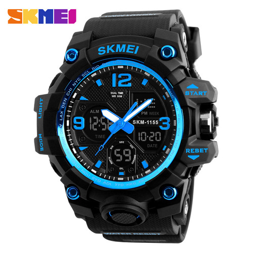 Shimei 1155B Men's Waterproof Electronic Watch Fashionable Multifunctional Outdoor Cross-border Hot Selling Sports Watch