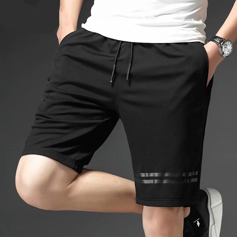 Camouflage dark flower breathable straight tube men's casual shorts sports men's five point casual pants