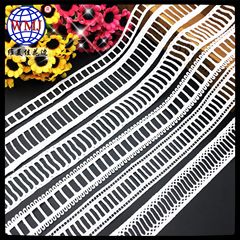 Wholesale Vemeija 2CM Water-Soluble Wavy Stair Step Bar Code High-Quality Milk Silk Lace Embroidery Edge