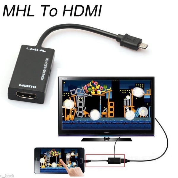 micro usb to hdmi adapter cable mirco us...