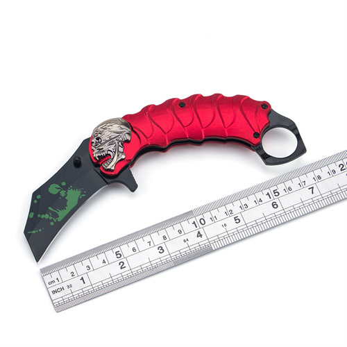 Outdoor foldable multi-functional survival knife F108 small knife High hardness camping self-defense knife Fruit knife