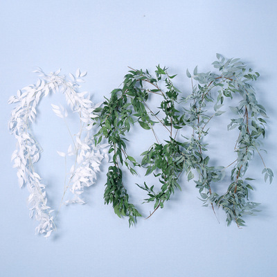 1.7米柳條仿真柳葉藤葡萄藤常青藤婚慶布景藤假花人造花裝飾花藤