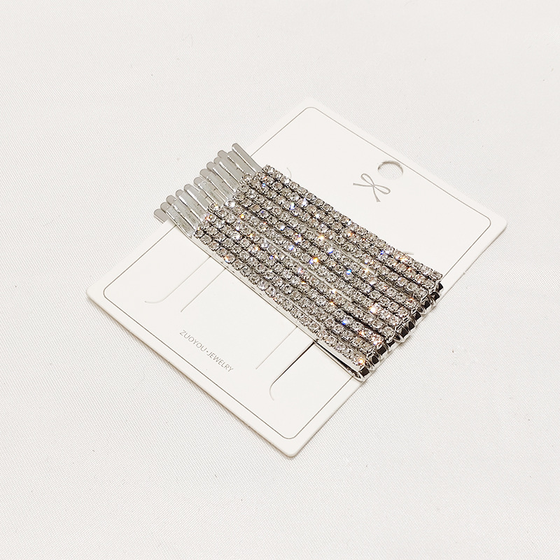 31g Weight Headwear Classification Wedding, Travel Occasion Alloy Material Women'S Gender Diamond Design Gold, Silver Color Women'S Alloy Diamond Headwear 5