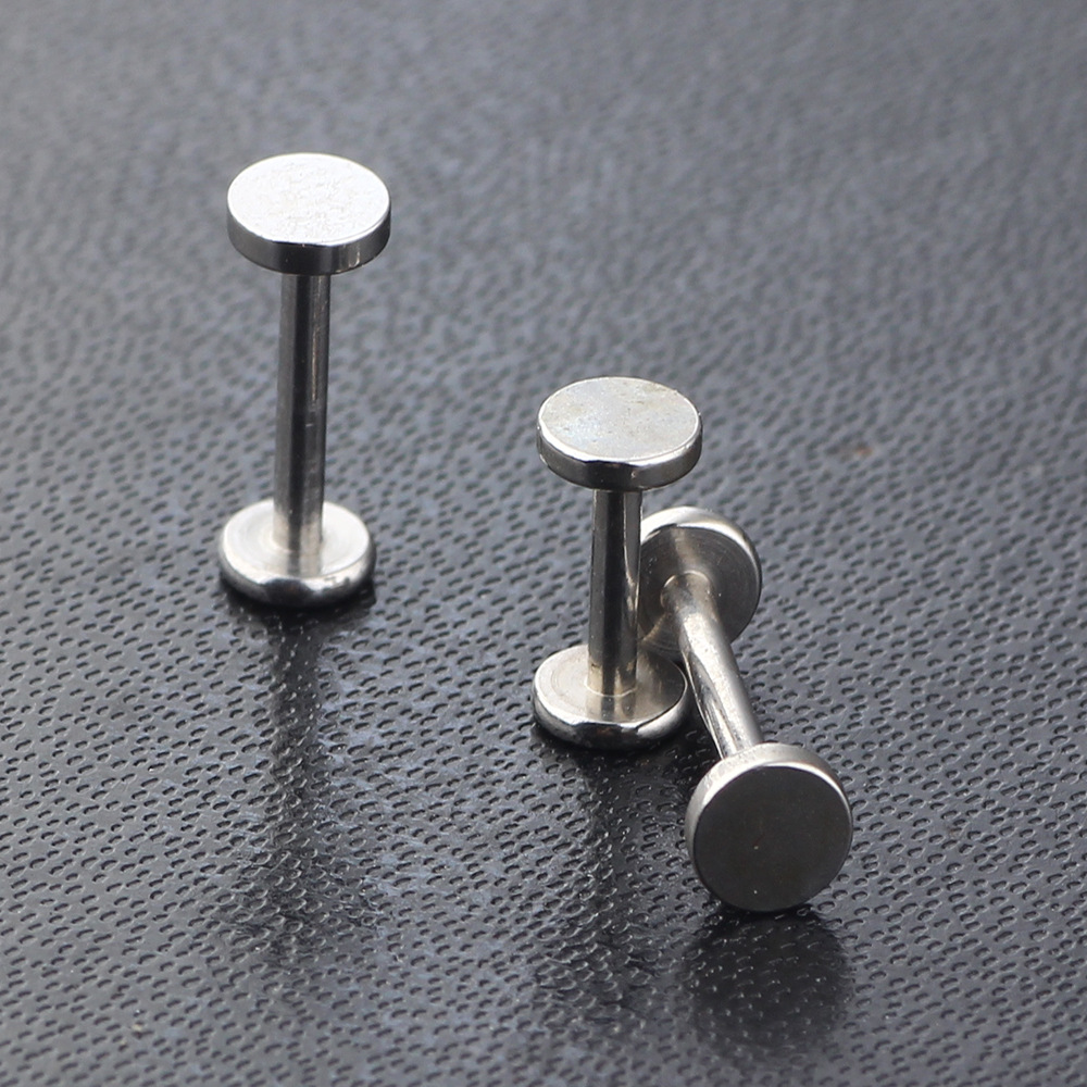 Labret piercing jewelry detail image