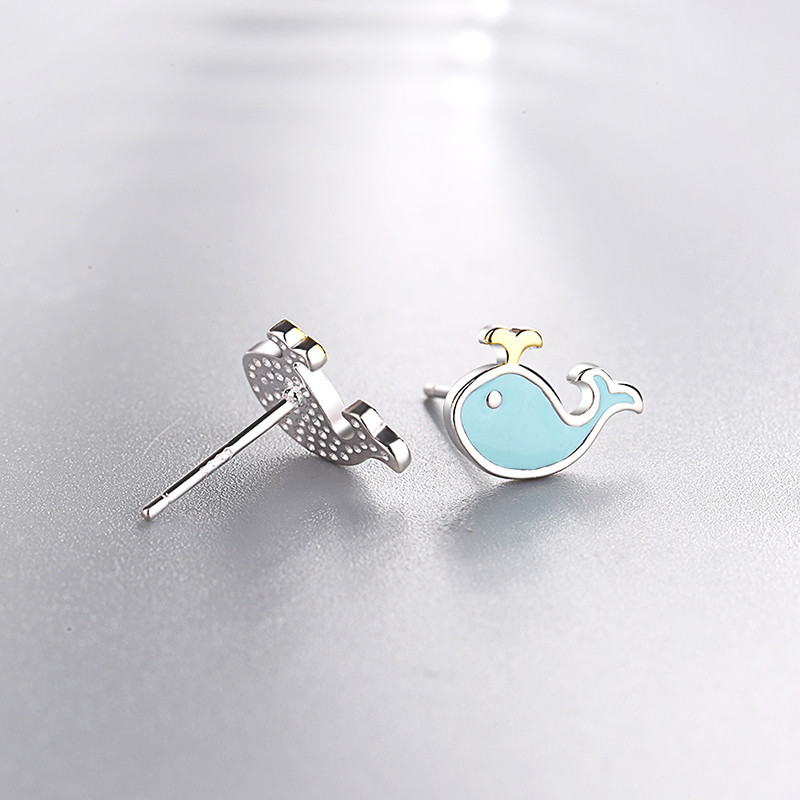 Blue Whale Studs