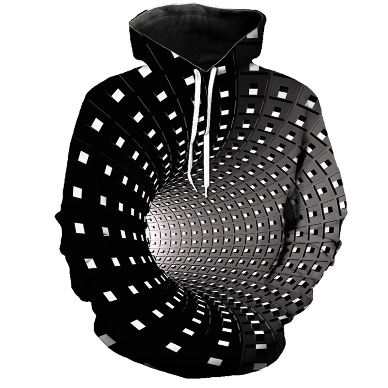 wish亚马逊新款欧美秋季3D数码印花hoodie男士大码连帽衫卫衣定制