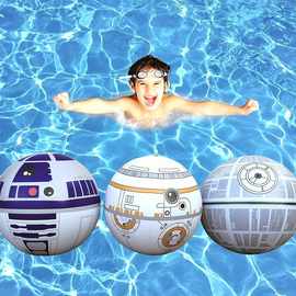 工厂直销pvc充气星球大战BB-8水上玩具球儿童室内装饰玩具吹气球