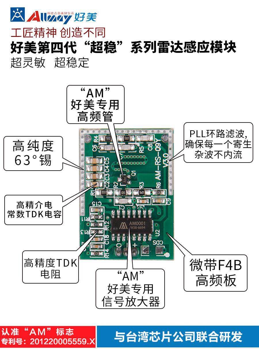 正版雷达感应器