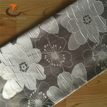 许村厂家梭织提花起皱高精密提花窗帘布料 色织布 高档酒店工程布