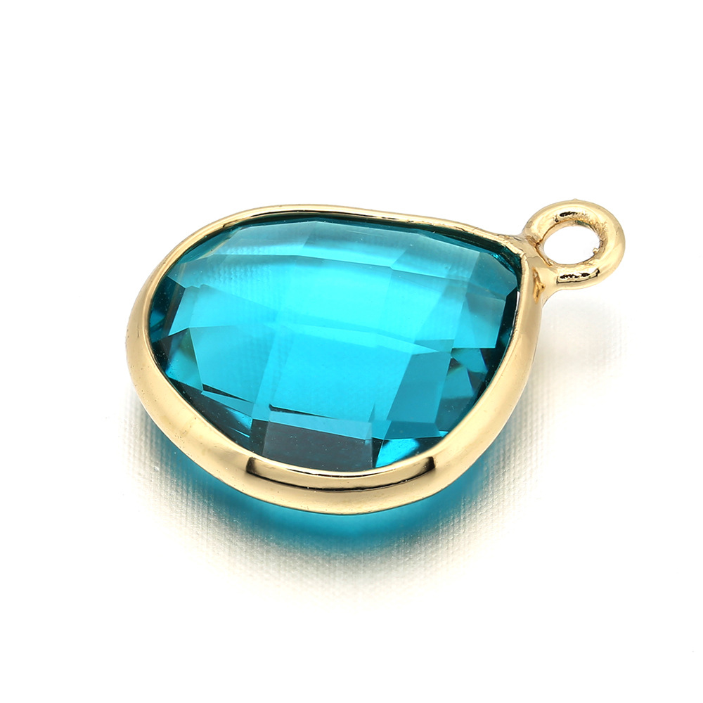 Einfacher Herzförmiger Eingelegter Großer Glashalskettenanhänger Großhandel Nihaojewelry display picture 13