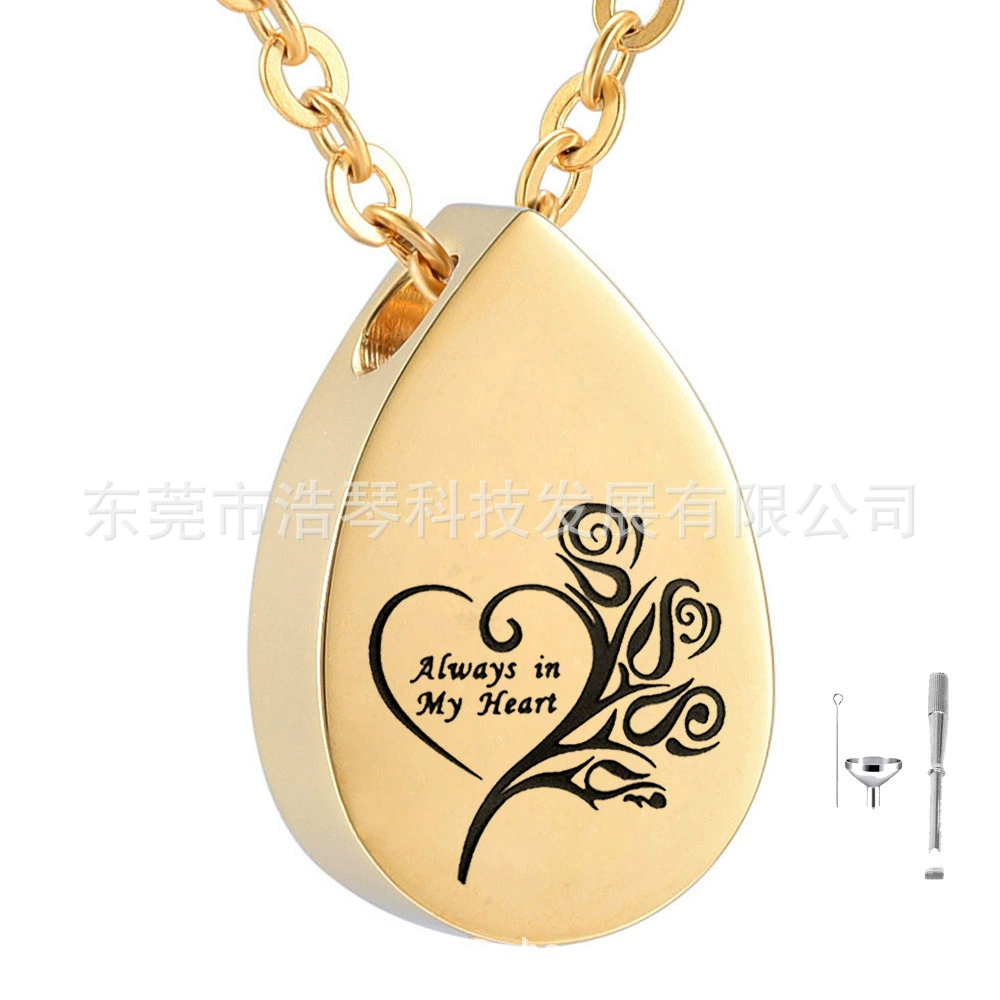 Трансграничные поставки Модные аксессуары для флаконов духов в форме капли Роза пекарная шкатулка кулон домашнее животное пекарное ожерелье