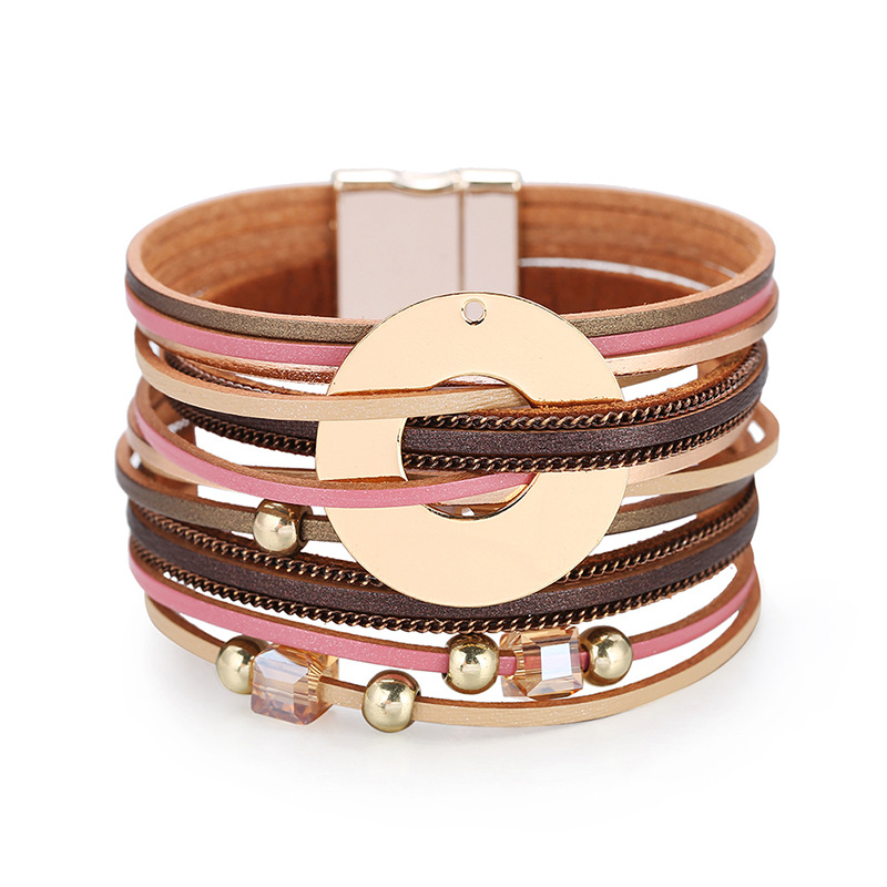 Bohemian Style Multilayer Wide Side Bracelet display picture 4