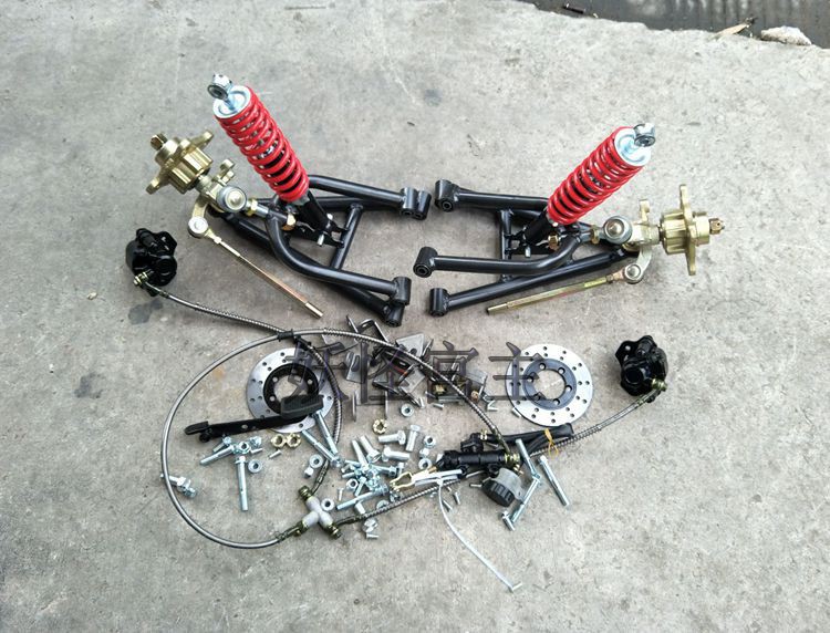 DIY four-wheel motorcycle kart accessories big bull ATV front suspension kit rocker arm with brake shock absorption