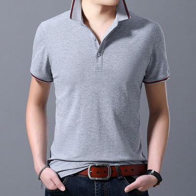 wholesale men's wear Summer wear new pattern Short sleeved T-shirt pure cotton high-grade business affairs Men's Polo Trend Semi-sleeved shirt