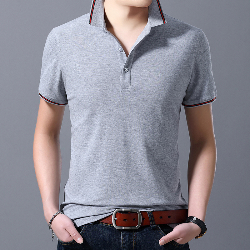 wholesale men's wear Summer wear new pattern Short sleeved T-shirt pure cotton high-grade business affairs Men's Polo Trend Semi-sleeved shirt