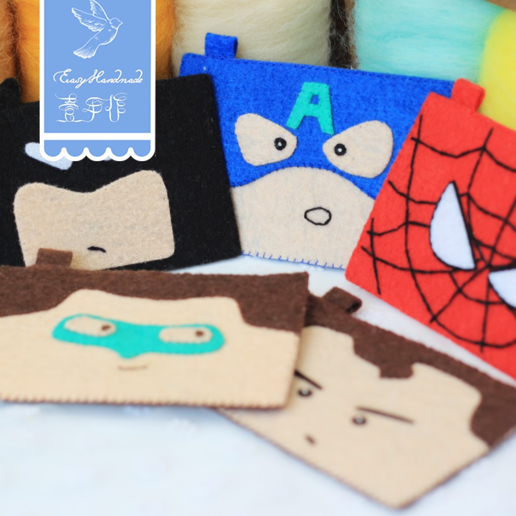 壹手作 英雄联盟 免剪裁不织布卡包布艺DIY手工材料包情侣玩具